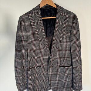 Eleventy single breasted blazer in a houndstooth plaid